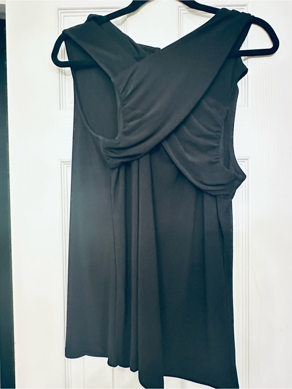 INC International Concepts Black One-Shoulder Twist Dress